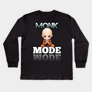 - Monk Mode - Stress Relief - Focus & Relax Kids Long Sleeve T-Shirt